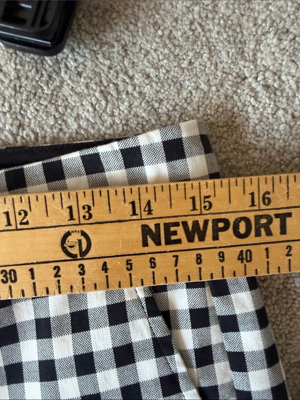 Banana Republic Navy Gingham Ryan Fit Pants size 4P - Picture 10 of 10